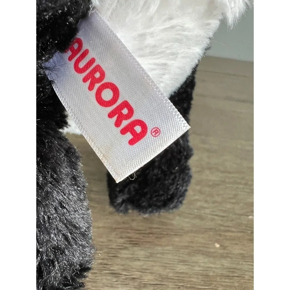 Aurora World Black White Dutch Rabbit Bunny Plush Stuffed Animal Floppy Ears 9